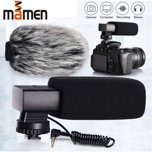 Video Recording Stereo Camcorder Microphone Aluminum Super-cardioid MIC For Camera/Phone Microphone For Canon Nikon Sony DSLR DV