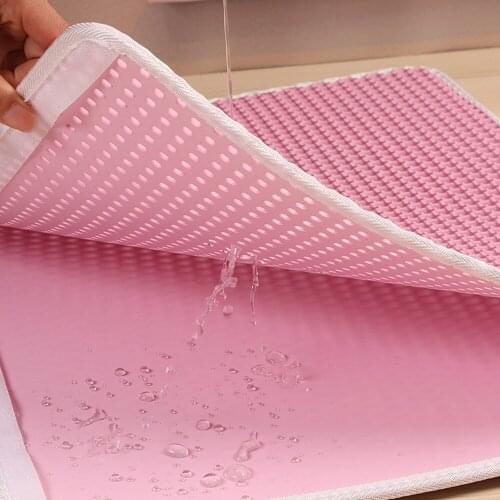 Waterproof Pet Cat Litter Mat EVA Double Layer Cat Litter Trapping Pets Litter Box Mat For Cats House Clean Mats Pet Product Bed
