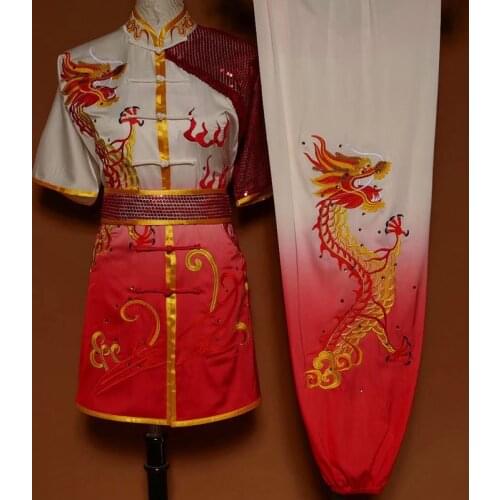 Wushu taichi taiji clothes changquan uniform Martial arts competition clothing embroidered kungfu nanquan taolu clothes uniform