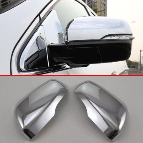 ABS Chrome Car Accessories Side Mirror Cover Trim Rear View Cap Overlay Molding Garnish For Ford Edge 2016 2017