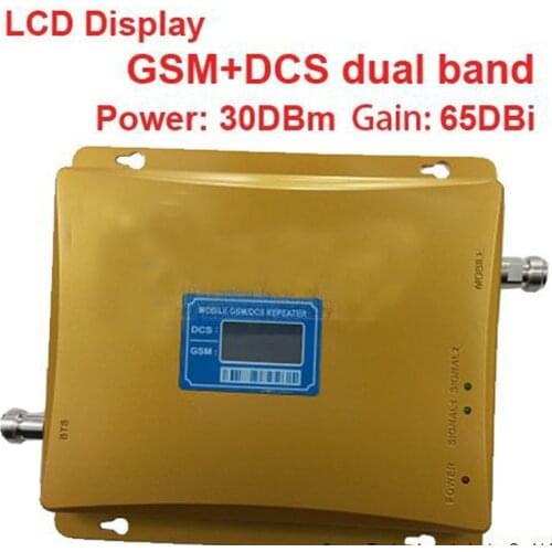 2014 new model 980 power 30 dbm gain 65dbi LCD display dual bands GSM DCS booster repeater DCS dual bands booster repeater