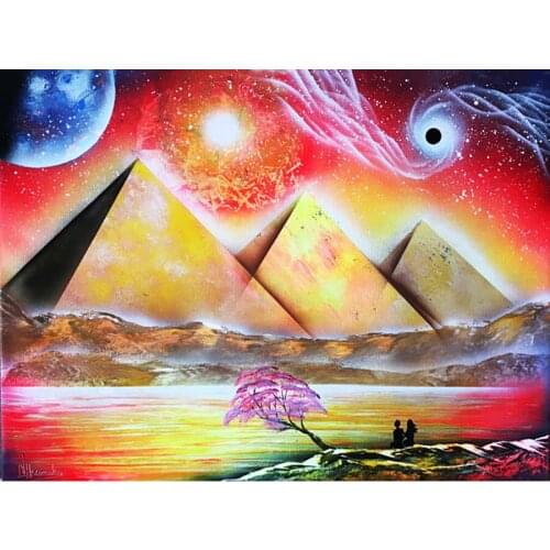 Diamond Painting Magic pyramids Rhinestones Mosaic 5D DIY Square Round Embroidery Full Display Home Decor Egyptian art L565