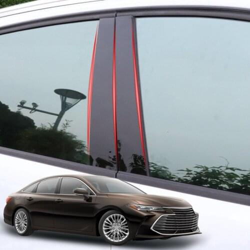 For Toyota Avalon XX50 2018-2020 Car Styling Car Window Pillar Trim Sticker Middle BC Column Stickers External Auto Accessories