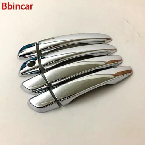 Bbincar ABS Chrome Side Door Handle Cover Trim Sticker Car Exterior Accessories 8pcs For Peugeot 3008 GT 2016 2017 2018 LHD