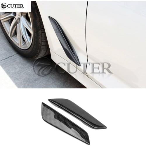 G30 Carbon Fiber Side tuyere fender part vents car body kit For BMW G30 5 series 2017