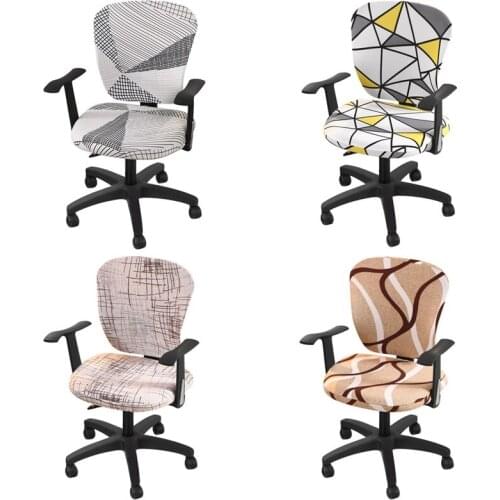 Stretch Office Game Chair Cover Elastic Spandex Seat Covers for Computer Chair Dining Chair Seat Case Slipcover Housse De Chaise