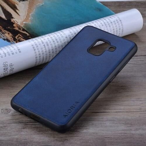 Case for Samsung Galaxy A8 2018 coque Luxury Vintage leather Skin covers for Samsung Galaxy A530 A8 2018 phone cases funda capa