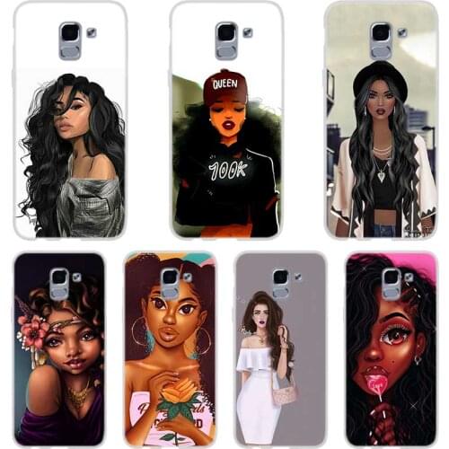 Afro Girls Art Phone case For Samsung Galaxy J6 J4 J8 Plus J7 2018 J3 J5 J7 Prime Pro 2017 2016 Covers