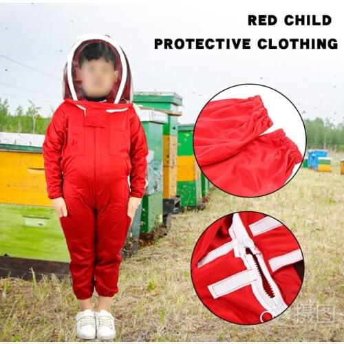 Children Anti-bee Suit Beekeeping Tools Kid Beekeeping Clothing Breathable Suit For kids Beekeeping Costume