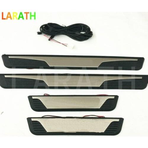 For Toyota Corolla 2014 2015 2016 2017 led auto door sill illuminated sills scuff plates thresholds car accessories 3 styles
