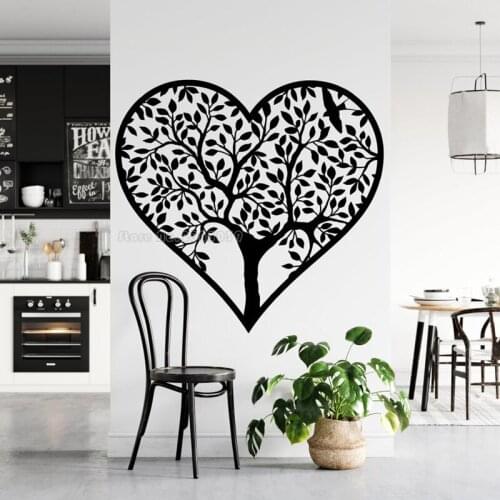 Tree of life Decor Family Home Room Wall Decal Stickers Tree Of Life Roots Birds Flying Away Home Decor Yoga Studio Decor LL2070