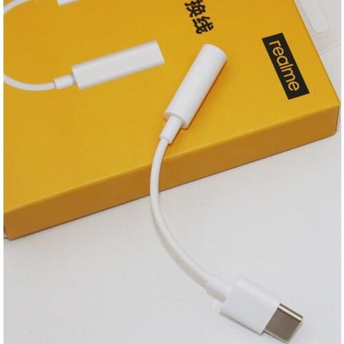 Realme USB-C Type C To 3.5mm Jack Headphone Cable Audio Aux Earphone Cable Adapter For Realme X50 X50m X50t X7 X3 Q2 Pro V15 MI9