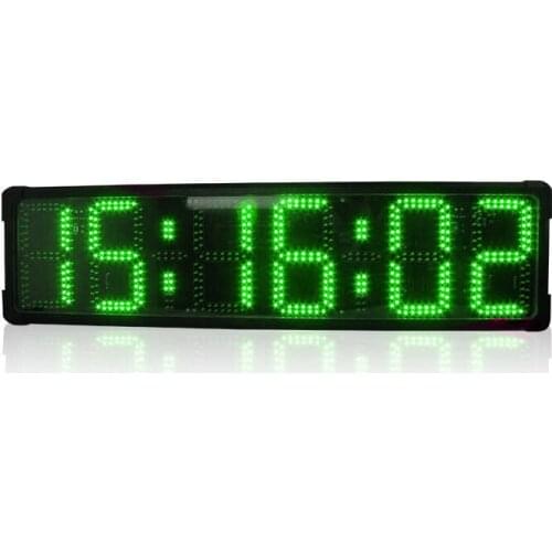 Hot-selling Single-sided 8" Large outdoor waterproof race timing clock led digital countdown clock sports electronic match clock