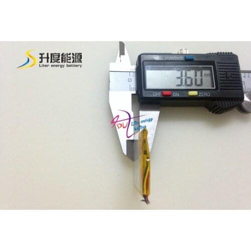High quality 3.7v/350mAH 362937 3.7 v 350mah li-ion rechargeable battery SD362937