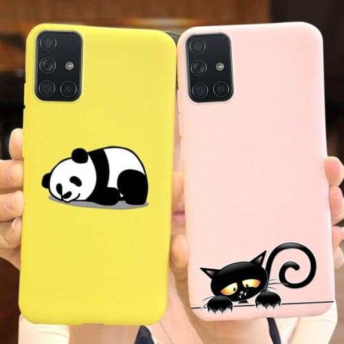 For Samsung Galaxy A71 Case 6.7 inch Global Fashion Phone Shell For Fundas Samsung A71 A 71 Cover SM-A715F A715 4G Soft Silicone