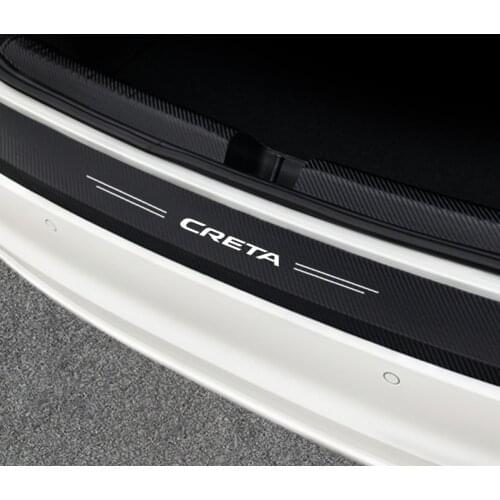 For Hyundai Creta 2021 2020 2019 2018 2017 2016 2015 2014 IX25 Anti Scratch Car Trunk Rear Bumper Sticker Tuning Accessories