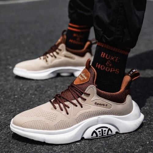 ZEEKSON Autumn Student New Style All-match Fashion Casual Mens Shoes Personalized Mesh Sports Shoes INS Trend Walking Shoes