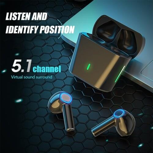 KINGSTAR TWS Bluetooth Earphone 9D Wireless Gaming Headset Dual Connection Magnetic Earphones Sports Earbuds with Microphone