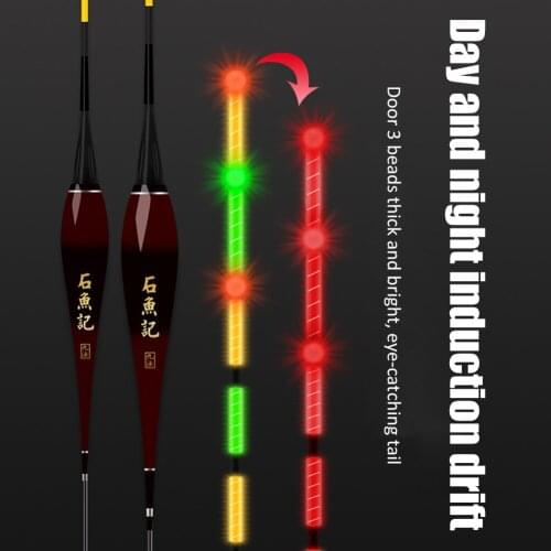 Smart Fishing Float Gravity Sensor Electric Glowing Automatically Color Changing Remind Night Luminous Floats Bobber