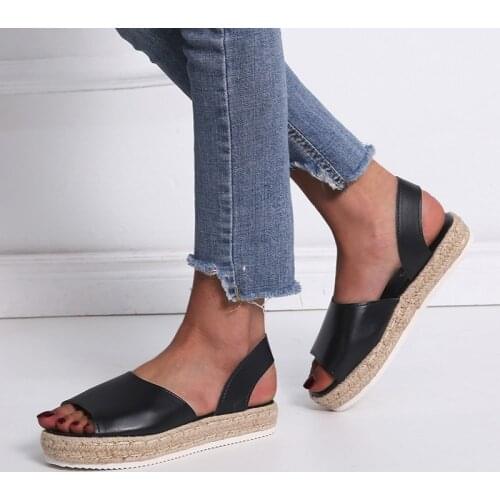 Women Sandals Plus Size 43 Wedges Shoes Woman Heels Sandals Chaussures Femme Soft Bottom Platform Sandals Gladiator Casual Shoes