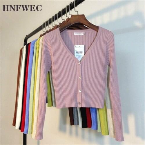 Spring Newly Patchwork Women Cardigans 2020 Fashion Slim Ladies Knitted Sweater Long Sleeve Buttons Sweater S481