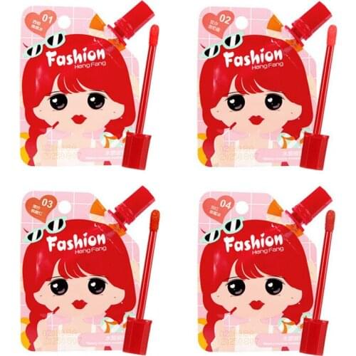 Bagged Liquid Lipstick Mirror Waterproof Lipgloss Grapefruit Strawberry Red Bean Paste Maple Syrup Colors Creative Cosmetics