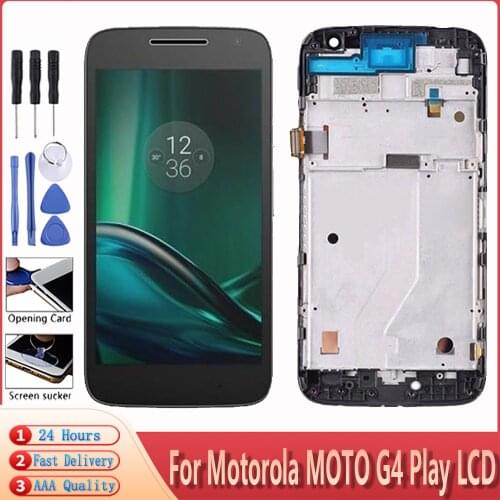 5.0" For Motorola MOTO G4 PLAY Xt1601 Xt1602 XT1603 Xt1604 LCD Display Touch Screen Digitizer Assembly For MOTO G4 Play LCD+Fram