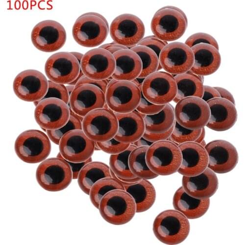 100Pcs 8mm/10mm/12mm/14mm/16mm/20mm Plastic Doll Puppet Animal Crafts Safety Eyes For Bear Children Kids DIY Toys