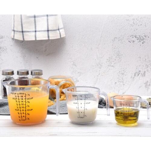 150/300/600ml Handle Water Milk Egg Scale Measuring Cup Mug Measurement Tool With useful units of measurement and nice handle