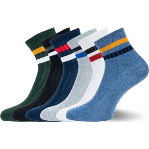 3pairs/Set Adults Sports Socks Soft Men Breathable Combed Cotton Two Stripes Tube Socks Cycling Running Basketball Fashion Socks