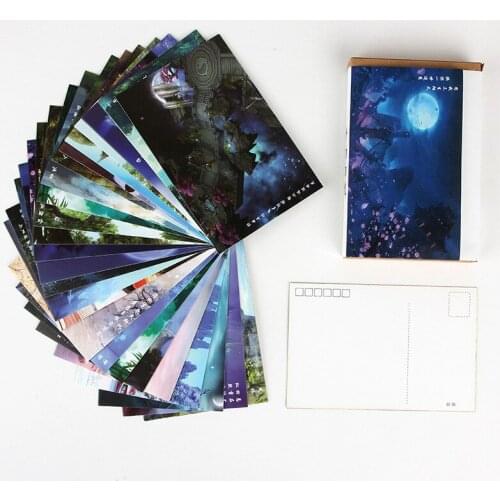 30 Pcs/Set Dream Fairyland series Postcard/Greeting Card/Message Card/Birthday Letter Envelope Gift Card Two sizes