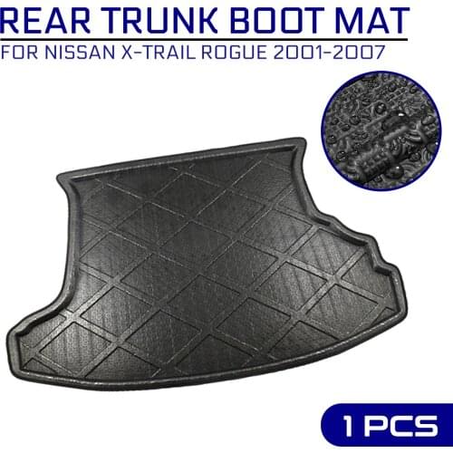 Car Floor Mat Carpet Rear Trunk Anti-mud Cover For Nissan X-Trail Rogue 2001 2002 2003 2004 2005 2006 2007