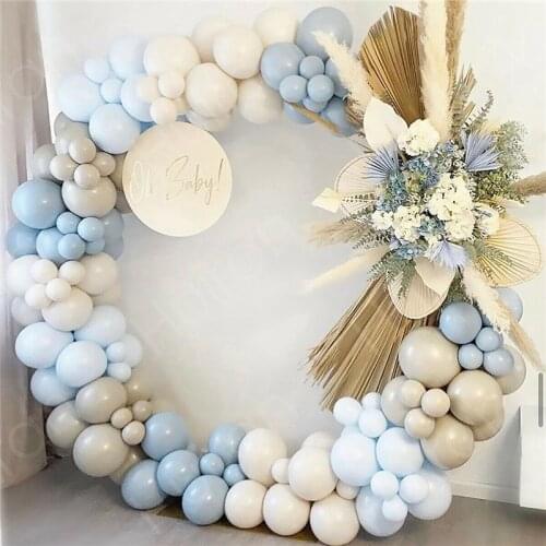 150cm DIY Big Circle Wedding Birthday Balloon Arch Decoration Background Wrought Props Single Arch Outdoor Lawn Baby Shower