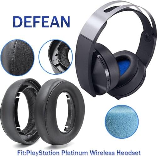 Defean Replacement cushion ear pads for SONY PlayStation PS4 Platinum Wireless Headset model:CECHYA-0090