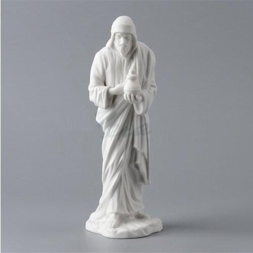 EUROPEAN CERAMICS JESUS STATUE RELIGION FIGURE ART SCULPTURE CERAMIC CRAFT HOME DECORATION ACCESSORIES COLLECTION R3320