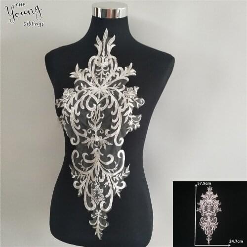 New arrive Tulle Lace Collar DIY Sewing Craft Embroidery Applique Lace Neckline Wedding dress Accessories Supplies Scrapbooking