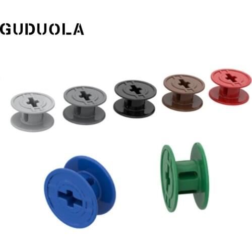 Guduola Special Brick 61510 Spool with Axle Hole MOC Build Educational DIY Toys Parts 50pcs/LOT