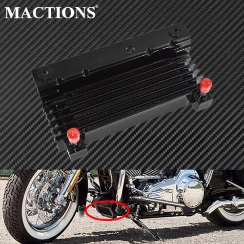 Motorcycle Oil Cooler Adapter Cooling Device Radiator For Harley Touring Street Road Glide Road King FLHR Electra Glide 09-2016