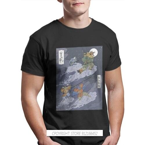 New Summer Starfox T-Shirts 100% Cotton Ukiyo-E Japanese Art Woodblock Prints Hokusai Fashion Men Tops