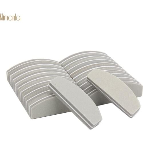 40pcs Nail File 100/180 Mini Sponge 2 Sides Nail Polish Sanding Buffer For UV Gel Manicure Pedicure Care Tools Nail Salon Tips