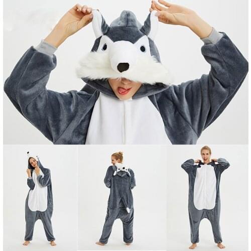 Anime Onesie Women Sleepwear Kigurumi Adult Womens pajamas Stitch Panda Unicorn Totoro Cosplay Children Boy Girl pijama