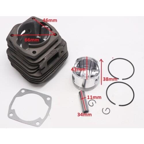 G4500 CHAINSAW CYLINDER PISTON GROUP KIT 43MM W/ GASKET FOR ZENOAH G455 AVS 4500 45CC ZYLINDER ASSEMBLY CHAIN SAW PARTS