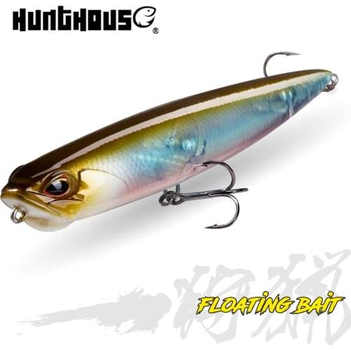 Hunthouse 2021 NEW Color Pencil Topwater Lure 65/100mm 5.5/14.5g Swim Crankbait Pesca Artificial Bait Stickbait whopper plopper