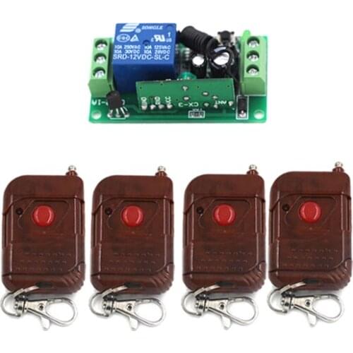 Free Shipping 1CH Radio Wireless Remote Control Light Switch Learning Code with Peach Transmitter Output Adjusted