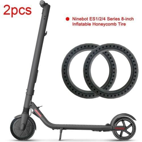 8-Inch Tire for Xiaomi Ninebot ES1 ES2 ES4 Electric Scooter Ninebot Wheel Explosion-Proof Non-Pneumatic Durable Scooter Tyre