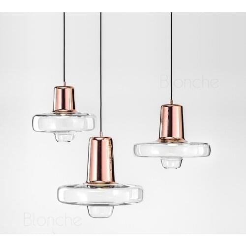 Modern Metal LED Pendant Lamps Glass Art Hanging Lights Living Room Bedroom Bedside Decor Lighting Led Loft Fixtures Luminaire