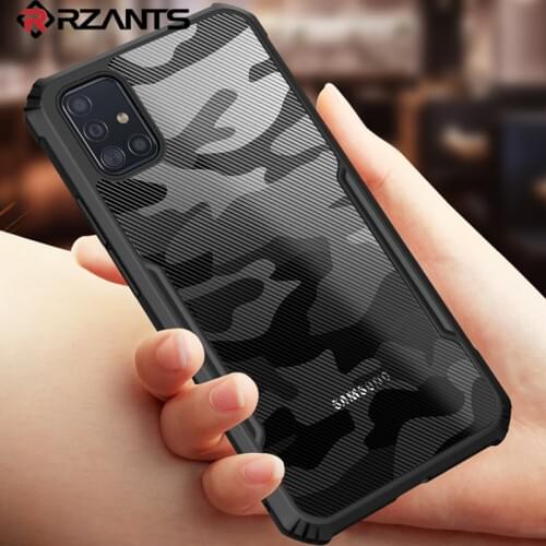 Rzants For Samsung Galaxy A51 A71 M30S M31 S10 S10 Pro Hard Case [Camouflage Beetle] Clear Cover Casing