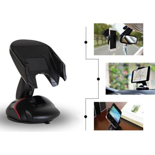 Universal 360 Degrees Rotating Mouse Shape Mobile Phone Holder Stand Windshield Car Mount Holder