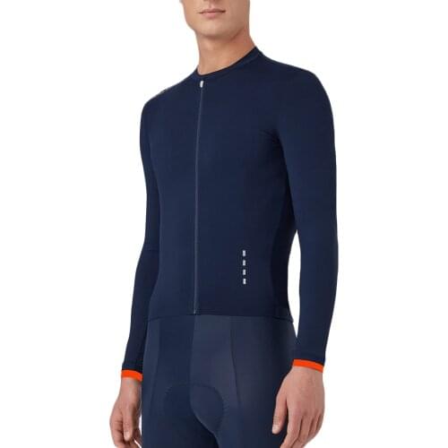 In stock shipping in 24 hours New navy Men Cycling Jersey Long Sleeve summer Cycling Tops MTB Road Bike Jersey Shirt Ciclismo
