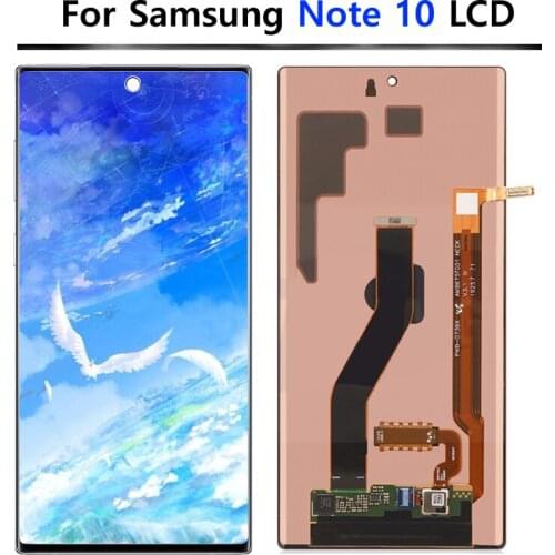 Original LCD For SAMSUNG Galaxy Note 10 Plus LCD N975F N975 Touch Screen Assembly With Frame For Samsung Note10 Plus LCD Display